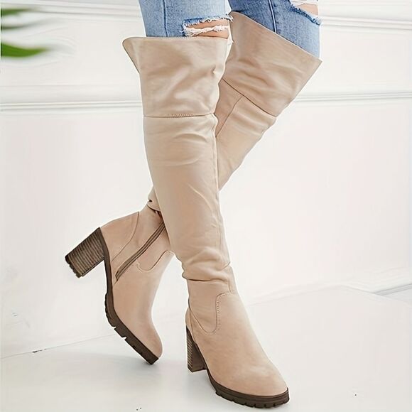 Zby Shoes - (74-4293) ZBY Women's Over The Knee Boot Sz 10